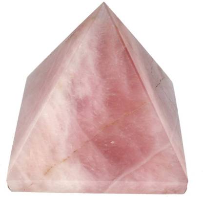 Reiki Energy Charged Rose quartz Pyramid Crystal Natural Healing Home Decor