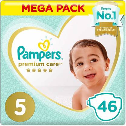 diamant Verloren slaap Pampers Premium Care Diapers, Size 5, Junior, 11-16 kg, Mega Pack, 46 Count  - M - Buy 46 Pampers Tape Diapers | Flipkart.com