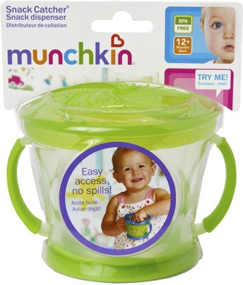 Provide The Best Bebé niño Snack-Catcher doble asa Snack-Jar Copa Tazón Galletas a prueba de derrames envase de la caja niños 