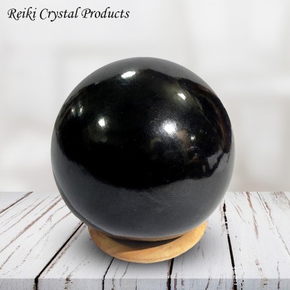 Large black tourmaline sphere black crystal crystal ball gem shop crystal shop black crystals black tourmaline tourmaline sphere