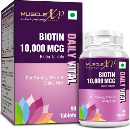 Musclexp Biotin 10 000 Mcg 90 Tablets Maximum Strength Price In India Buy Musclexp Biotin 10 000 Mcg 90 Tablets Maximum Strength Online At Flipkart Com Also known as vitamin b7, biotin dissolves in water thus cannot be stored in the body. musclexp biotin 10 000 mcg 90 tablets maximum strength