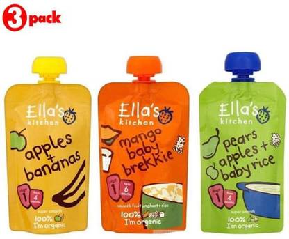 Ellas Kitchen Bananas Apples Mango Baby Brekkie Pears Apples Baby Rice Cereal Price In India Buy Ellas Kitchen Bananas Apples Mango Baby Brekkie Pears