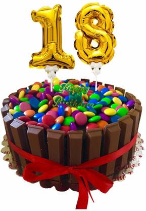 Flipkart Com Amfin Solid An 18 Number Gold Cake Topper Balloon Balloon