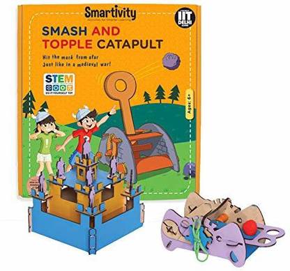 Smartivity Smash and Topple Catapult for 6+ Years Boys and ...