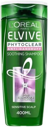 L'Oréal Paris Elvive Phytoclear Soothing Shampoo - Price in L'Oréal Paris Elvive Phytoclear Anti-Dandruff Soothing Shampoo Online In India, Reviews, Ratings & Features | Flipkart.com