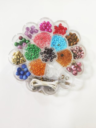 D DOLITY 110Pcs Pop Beads Jewelry Making Kit Intelligence Educational Toy Kids Girls Birthday 