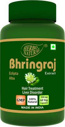 Herbo Natural Bhringraj (eclipta alba) Extract capsule Price ...