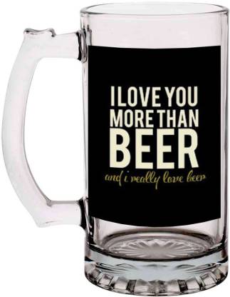 Kesri Gifts Love You More Than Funny Quote(Kesri-T-BM-2318P) Glass Beer Mug  Price in India - Buy Kesri Gifts Love You More Than Funny  Quote(Kesri-T-BM-2318P) Glass Beer Mug online at 