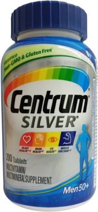 centrum silver men 50 multimineral 200 multivitamins tablets