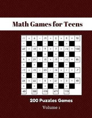Math Games For Teens 200 Puzzles Games Volume 1: Buy Math Games For Teens 200 Puzzles Games Volume 1 By Maimone Zetta At Low Price In India | Flipkart.com
