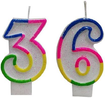 Stylewell Two Digit Number 36 Rainbow Border Glitter Candle For Birthday Candle Price In India Buy Stylewell Two Digit Number 36 Rainbow Border Glitter Candle For Birthday Candle Online At Flipkart Com