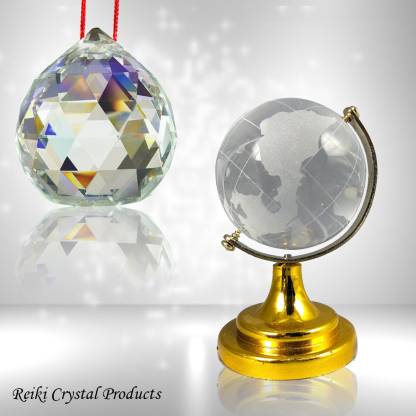 CRYSTU Vastu Feng Shui Crystal Ball & Glass Globe For Positive Energy  Decorative Showpiece - 4 cm Price in India - Buy CRYSTU Vastu Feng Shui Crystal  Ball & Glass Globe For