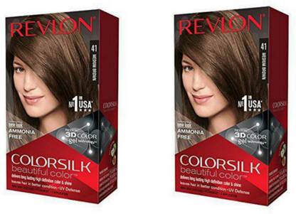 Revlon Colorsilk Medium Brown 3d Technology Hair Color Pack Of 2 Price In India Buy Revlon Colorsilk Medium Brown 3d Technology Hair Color Pack Of 2 Online In India
