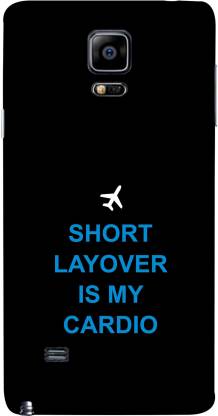 whats your kick Back Cover for Layover is My Cardio For Samsung Galaxy Note 5 Edge
