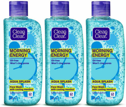 blue clean and clear face wash