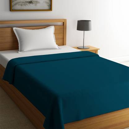 STELLAR HOME Solid Single Fleece Blanket for  AC Room