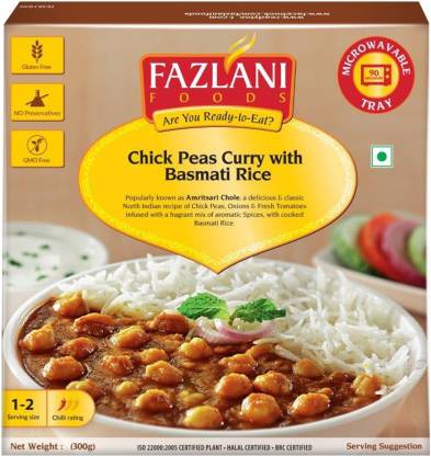 FAZLANI FOODS Ready to Eat Amritsar Chole with Basmati Rice (300gm) 300 g