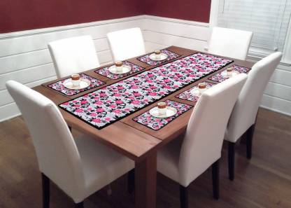 Home Trendz Multicolor PVC Table Linen Set