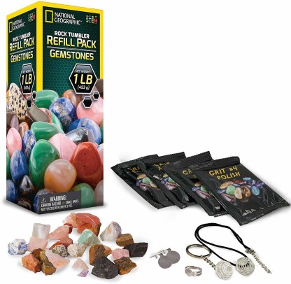 Rough gemstone Recharge Kit for rock Tumbler 