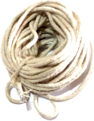 White Cotton Rope GOLBERG Twisted 100% Natural Cotton Rope 5/32 Inch x 25 Feet 