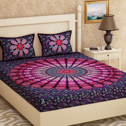 104 TC Cotton Double Printed Bedsheet 