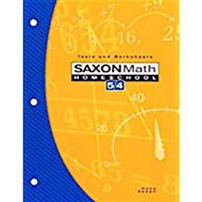 Saxon Math Homeschool 5/4 - Tests and Worksheets: Buy ...
