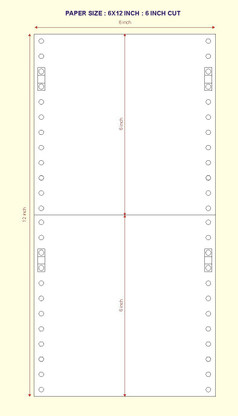dot matrix paper size
