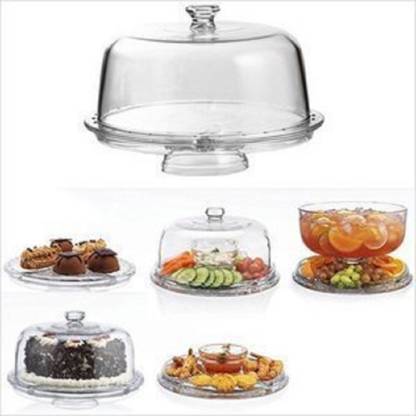 Vpllex Multifunctional 3 In 1 Clear Acrylic Round Cake Stand With Dome Lid Cover For Party Glass Cake Server Price In India Buy Vpllex Multifunctional 3 In 1 Clear Acrylic Round