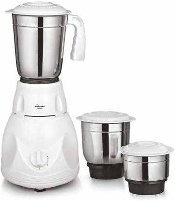 Sunflame Style Dlux 500W 500 Mixer Grinder (3 Jars, White)