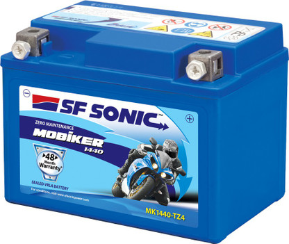 Sf sonic motorcycle battery clearance