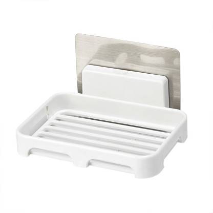Impulse Plastic Magic Sticker Soap Dish, Bathtub Soap Caddy