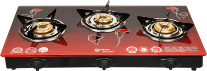 surya aksh 3 burner glass top