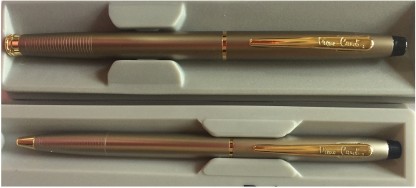 Details about   Pierre Cardin Kriss Satin Gold Ball Point Pen BP Gold Trim Blue Ink Gifting GT 
