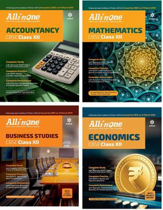 All In One Combo For Class 12th Combo Of 4 Books For Commerce Economics Mathematics Accountancy Business Studies Complete Guide For Cbse Class 12th Arihant All In One Class 12th Latest 19 Buy All In One Combo For