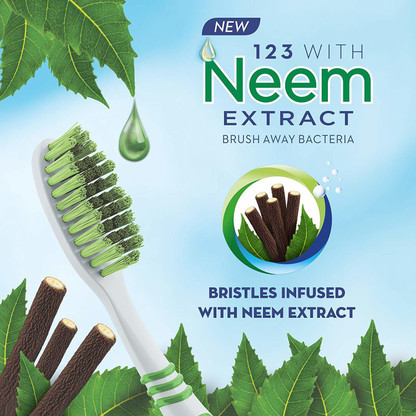 oral b 123 neem toothbrush