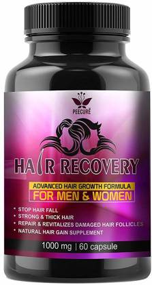 PEECURE Ayurvedic & Herbal Hair Capsules Supplement for Hair Loss Price in  India - Buy PEECURE Ayurvedic & Herbal Hair Capsules Supplement for Hair  Loss online at 