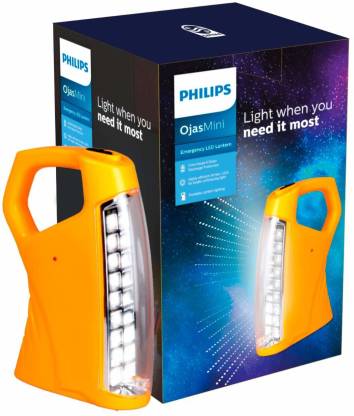 Philips OjasMini Rechargeable LED Lantern Emergency Light (Yellow)