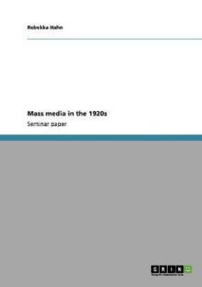 Mass media in the 1920s