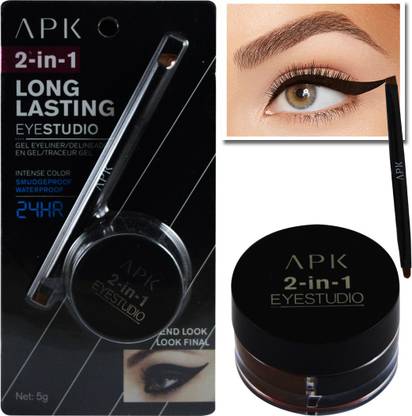 Apk 2 In 1 Long Lasting Eyestudio Gel Eyeliner Pk Kjs 101 5 G Price In India Buy Apk 2 In 1 Long Lasting Eyestudio Gel Eyeliner Pk Kjs 101 5 G Online In India Reviews Ratings