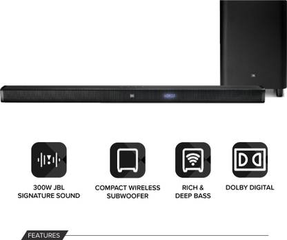 JBL BAR21 Dolby Digital with Wireless Subwoofer Bluetooth Soundbar
