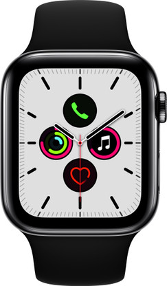 APPLE Watch Series 5 GPS + Cellular MWWK2HN/A 44 mm Space Black Stainless  Steel Case with Black Sport Band Price in India - Buy APPLE Watch Series 5  GPS + Cellular MWWK2HN/A