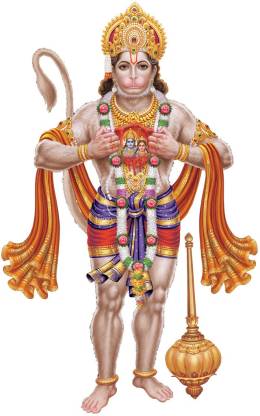 god & god's Hanuman Large Self Adhesive Sticker Price in India - Buy god &  god's Hanuman Large Self Adhesive Sticker online at 