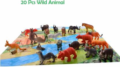 PMW Zoo Wild Animals Figures Set Pack of 20 Animals (Multi Color) - Zoo Wild Animals Figures Set Pack of 20 Animals (Multi Color) . Buy wild animals toys in India. shop PMW Zoo Wild Animals Figures Set Pack of 20 Animals (Multi Color) - Zoo Wild Animals Figures Set Pack of 20 Animals (Multi Color) . Buy wild animals toys in India. shop