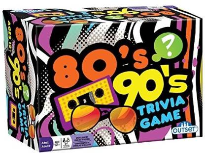 Outset Media 80s 90s Trivia Includes 220 Cards With Over 1200 Fun Questions And Answers Ages 12 Party Fun Games Board Game 80s 90s Trivia Includes 220 Cards With Over
