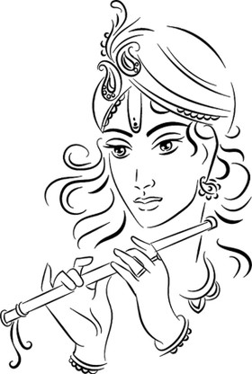 Lord Krishna: Pencil Sketches – A MYTHOLOGY BLOG