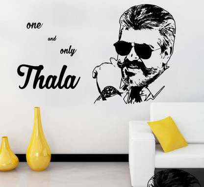 fuzzy Thala Ajith Large Self Adhesive 