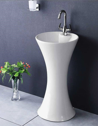 Ceramic Pedestal Wash Basin Pedestal