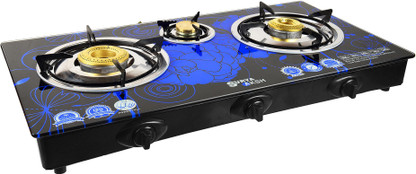 surya aksh 3 burner glass top price