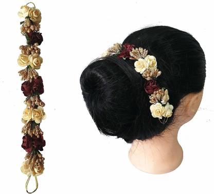 Foreign Holics Bridal Flower Hair Gajra Juda Hair Pin Accessories  Multicolored Hair Pin Price in India - Buy Foreign Holics Bridal Flower Hair  Gajra Juda Hair Pin Accessories Multicolored Hair Pin online