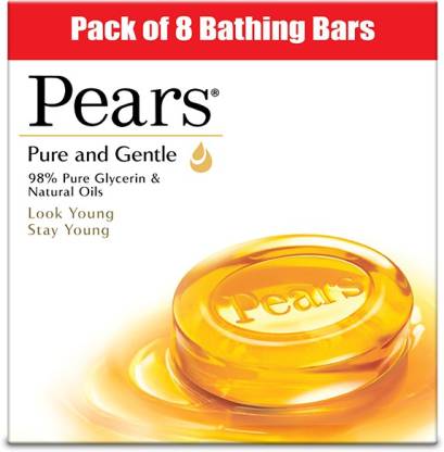 Pears Pure & Gentle Bathing Bar (8 x 125 g)